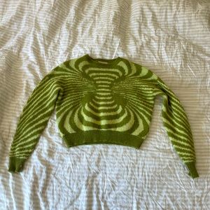 Paloma Wool matrix sweater green